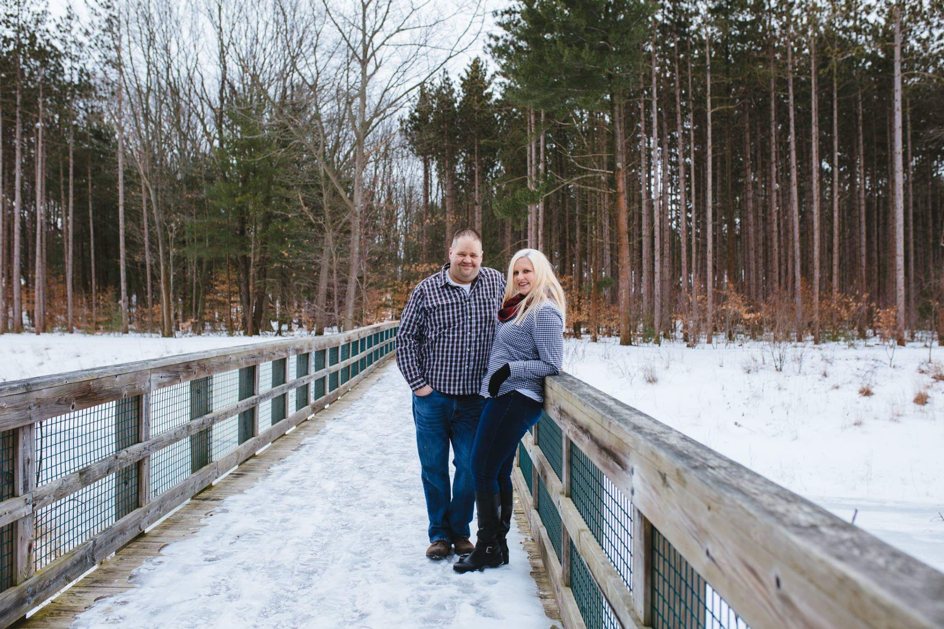 Alex Klawiter and his wife outdoors in West Michigan